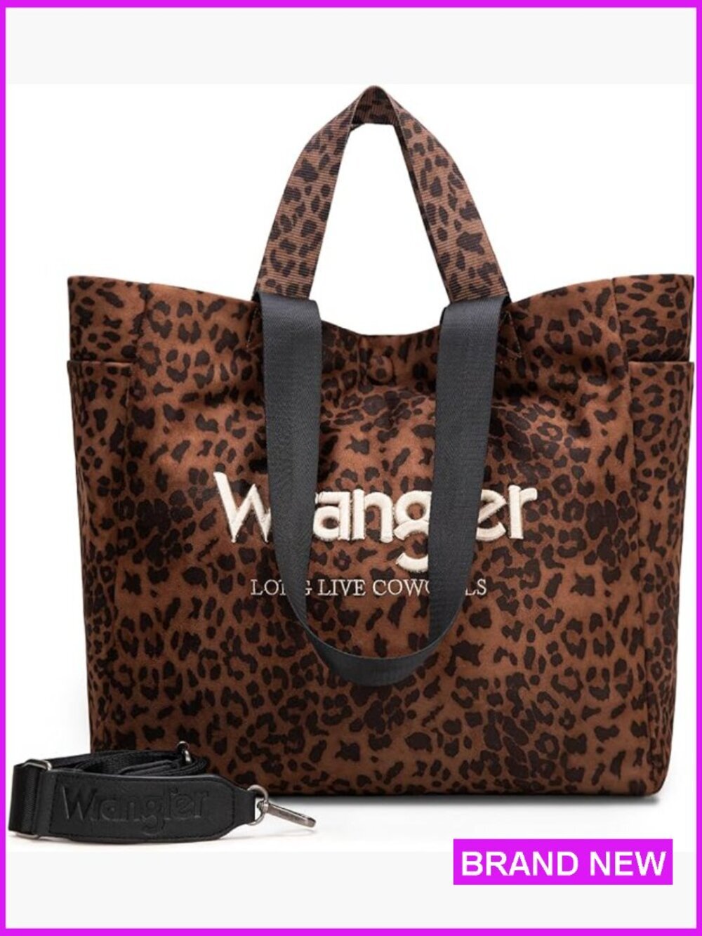 Large Leopard Print Tote Bag for Women Travel Work Gym Spacious